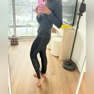 Givenchy Black Suede & Leather pants